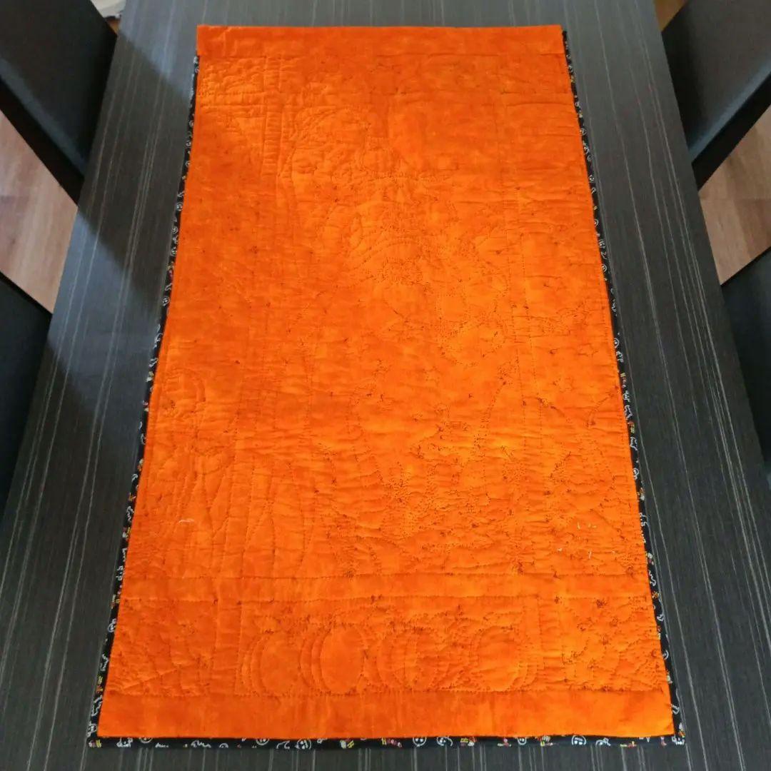 Halloweenパネル生地のパッチワークキルティングタペストリー　ハンドメイド