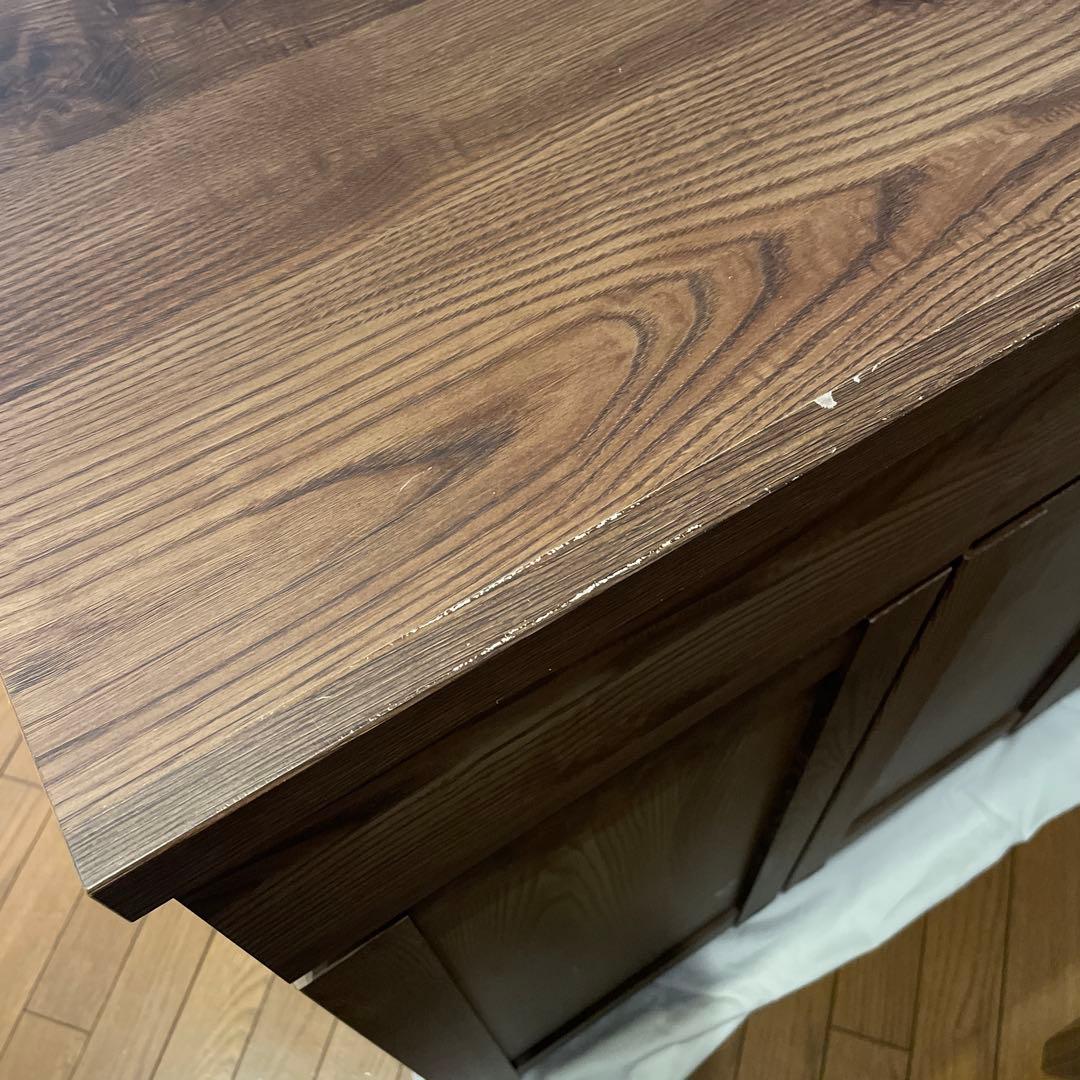 【値下げ】ウォールナット色　キッチンボード