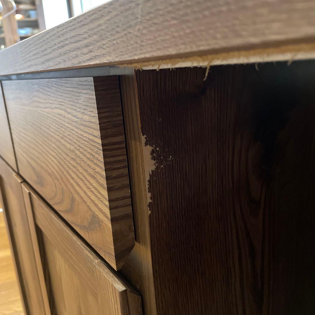 【値下げ】ウォールナット色　キッチンボード