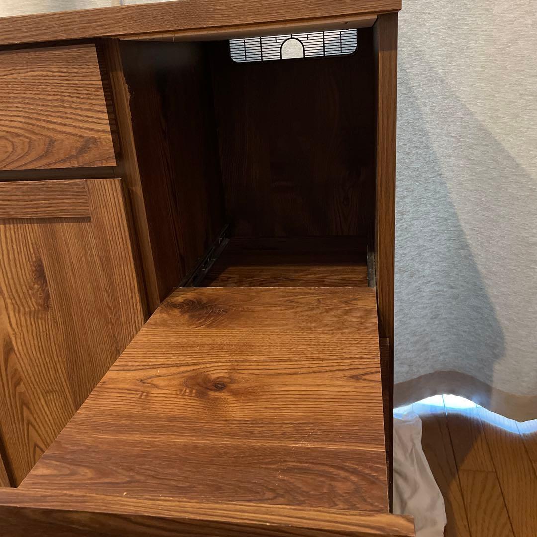 【値下げ】ウォールナット色　キッチンボード