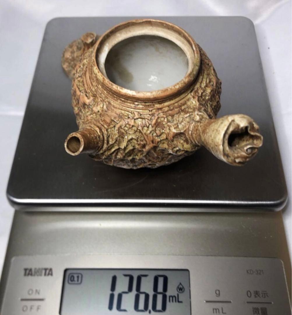 手捻り　急須　茶注　煎茶道具　施釉陶　茶器　日本茶