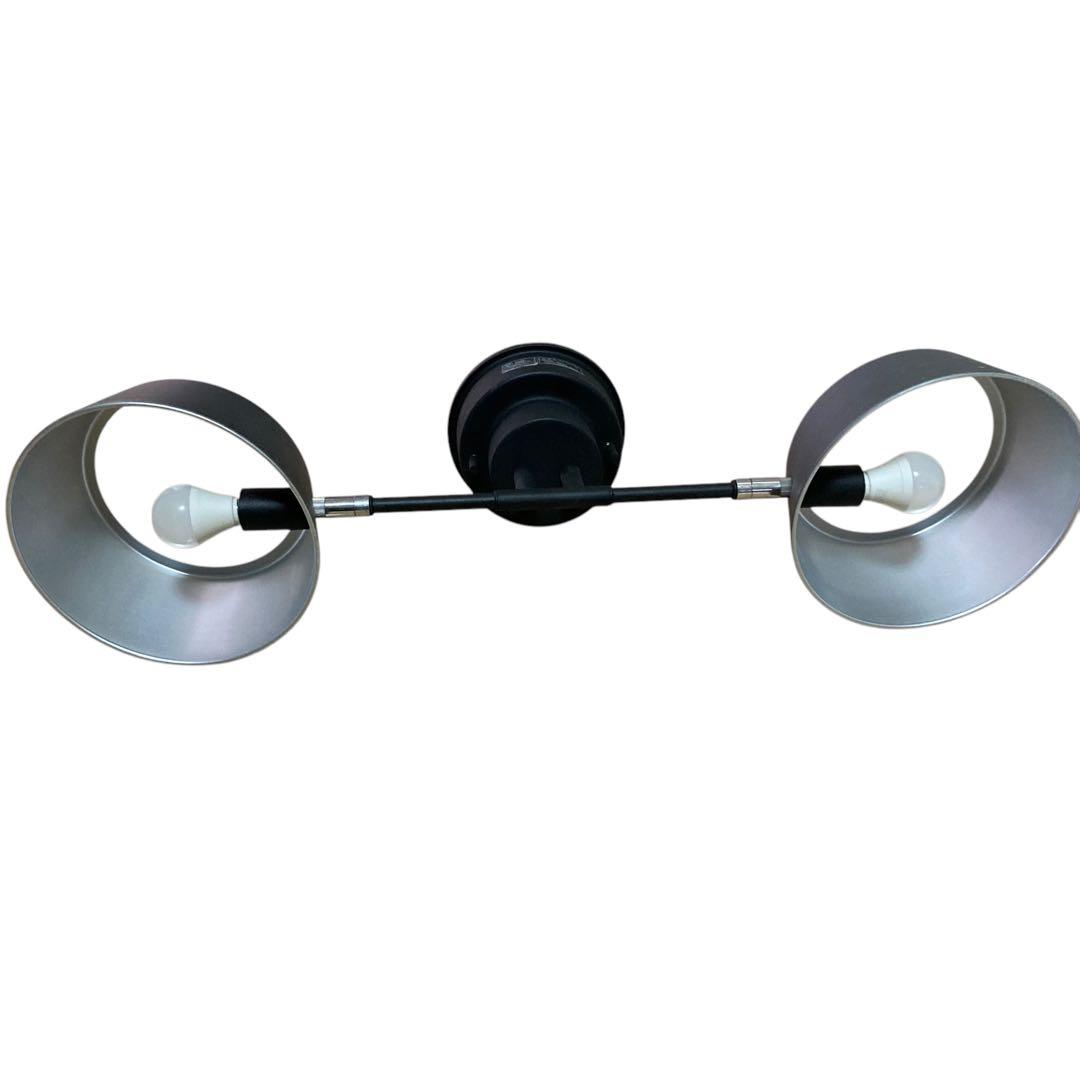 エルックス 2灯シーリングライト カピエンテ ヴィンテージシルバー