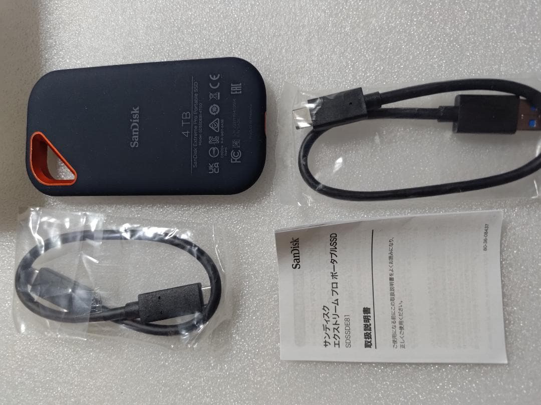 外付けハードディスク・ドライブ SanDisk SSD 4TB SDSSDE81-4T00-J25