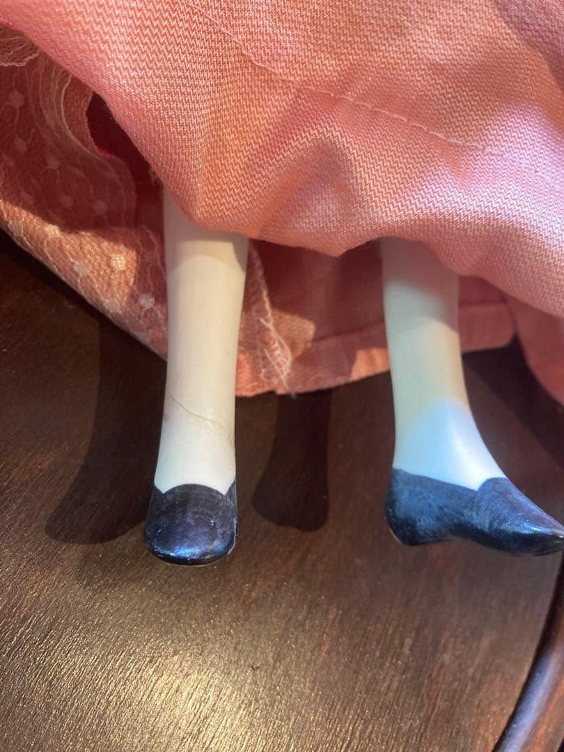 ビクトリアンスタイル母と娘のビスクドール