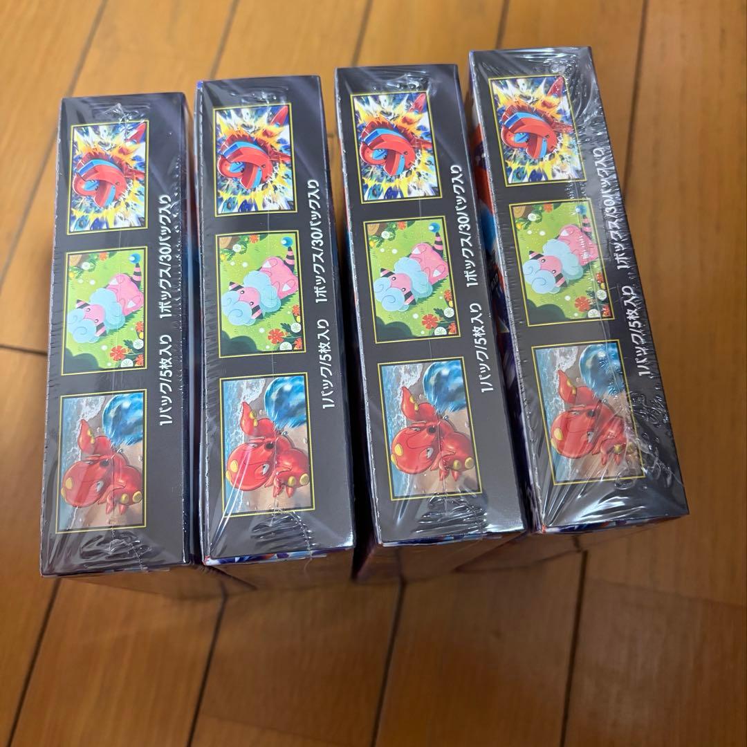 ポケモンカード　ニンジャスピナー　シュリンク付き　4ボックス