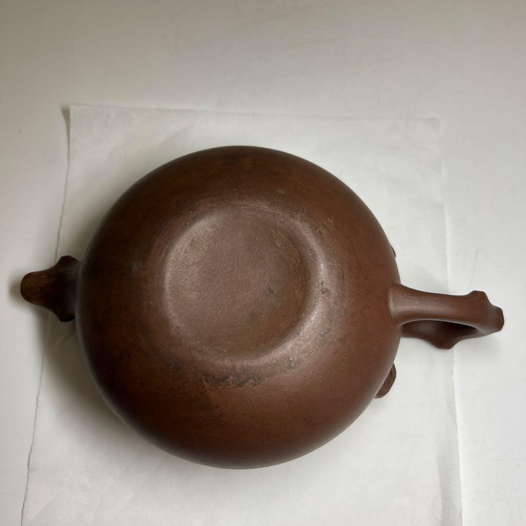 中国古玩　紫泥急須F 幅約20㎝　東Y8-0311①