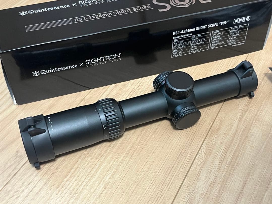 LAYLAX RS1-4×24mm ショートスコープ SOL2 サイトロン　M4