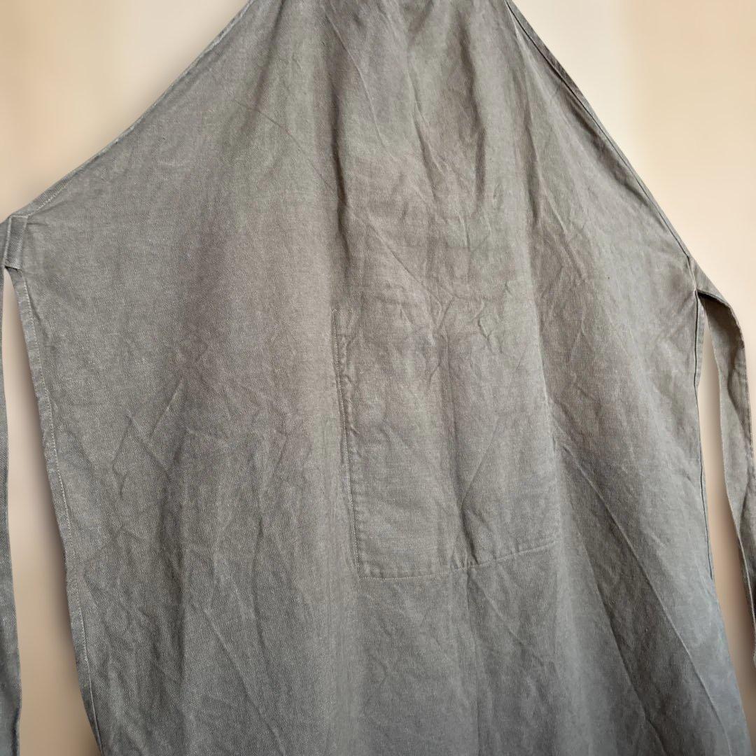 ダニエラグレジス リネン エプロン ベージュブラウン