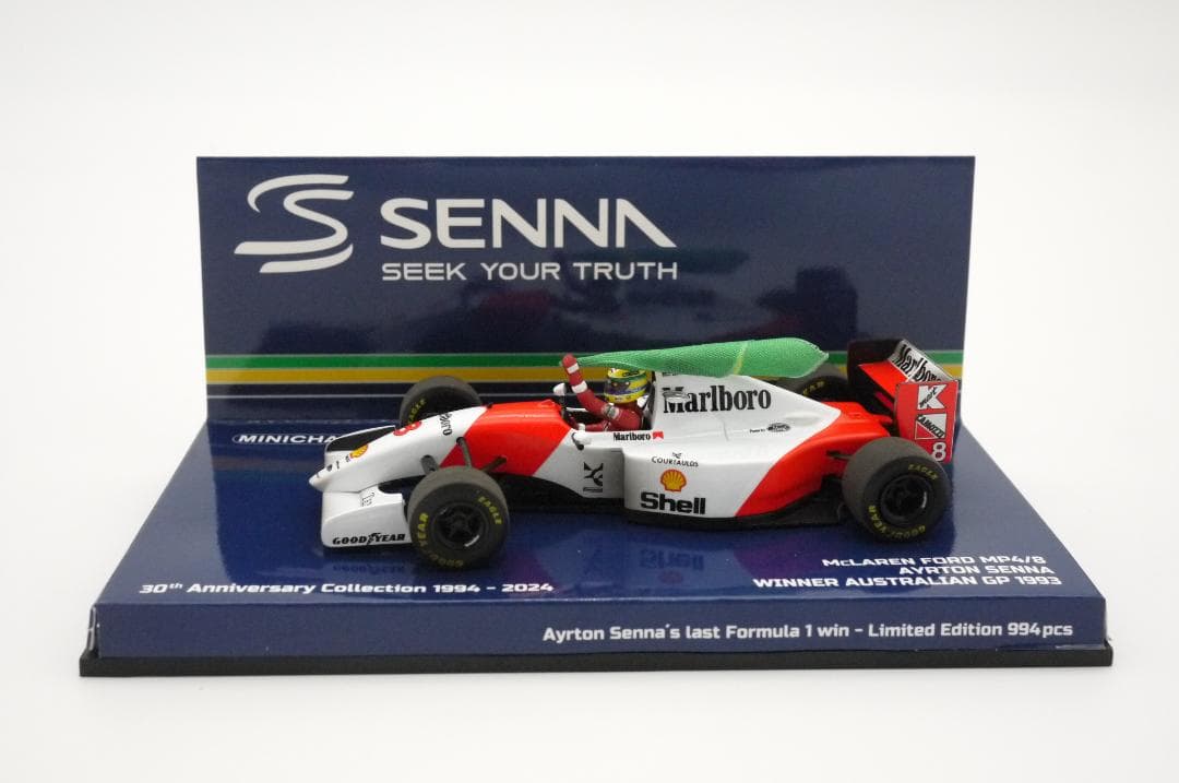 1/43 マクラーレン MP4/8 Last Win マルボロ A.セナ