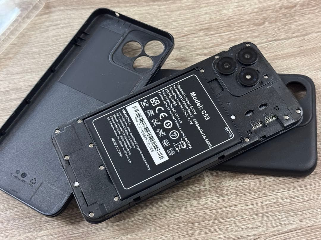 OUKITEL C53 6.6インチ デュアルSIM フリー オウキテル BK