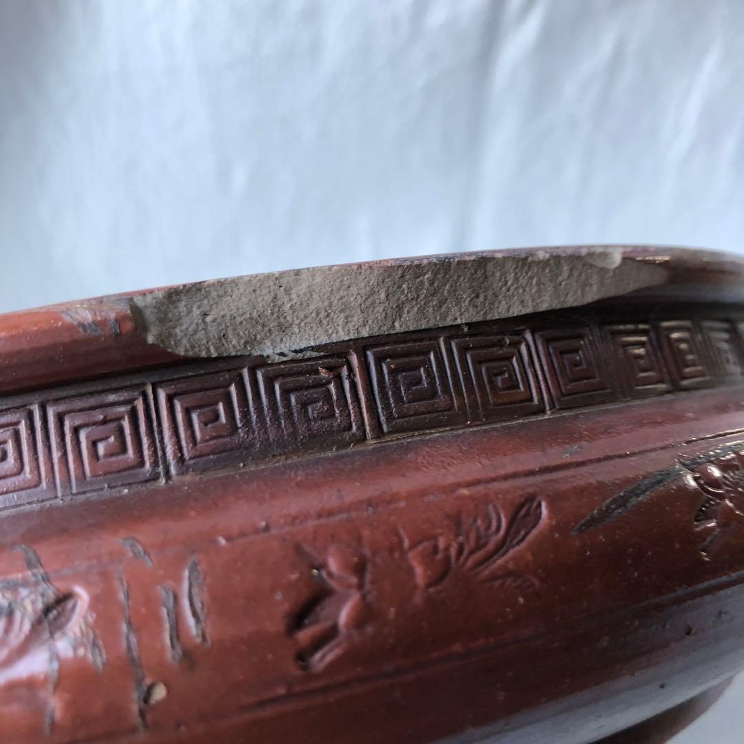 古備前　鬼面三つ足水盤