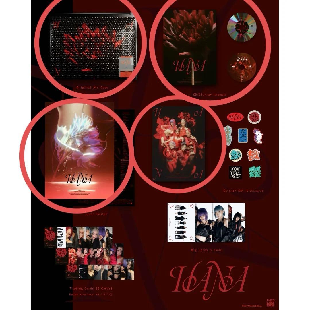 【4点】HANA 1thアルバム フォトブック CD&Blurayポスターケース