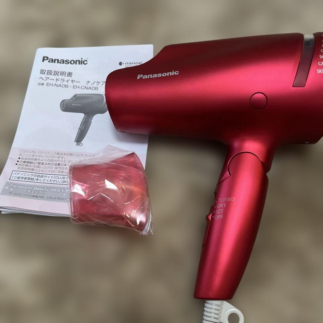 Panasonic ナノケア EH-CNA0B ヘアドライヤー レッド