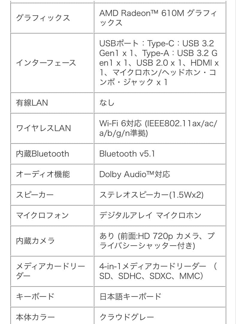 Lenovo Ryzen 5 14.0型 ノートPC
