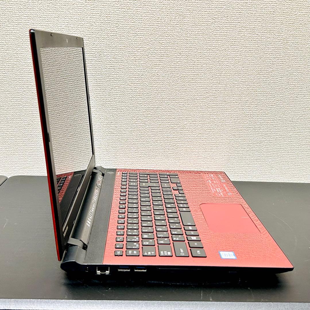 東芝 dynabook SSD起動 メモリ8GB Win11 ブルーレイ レッド