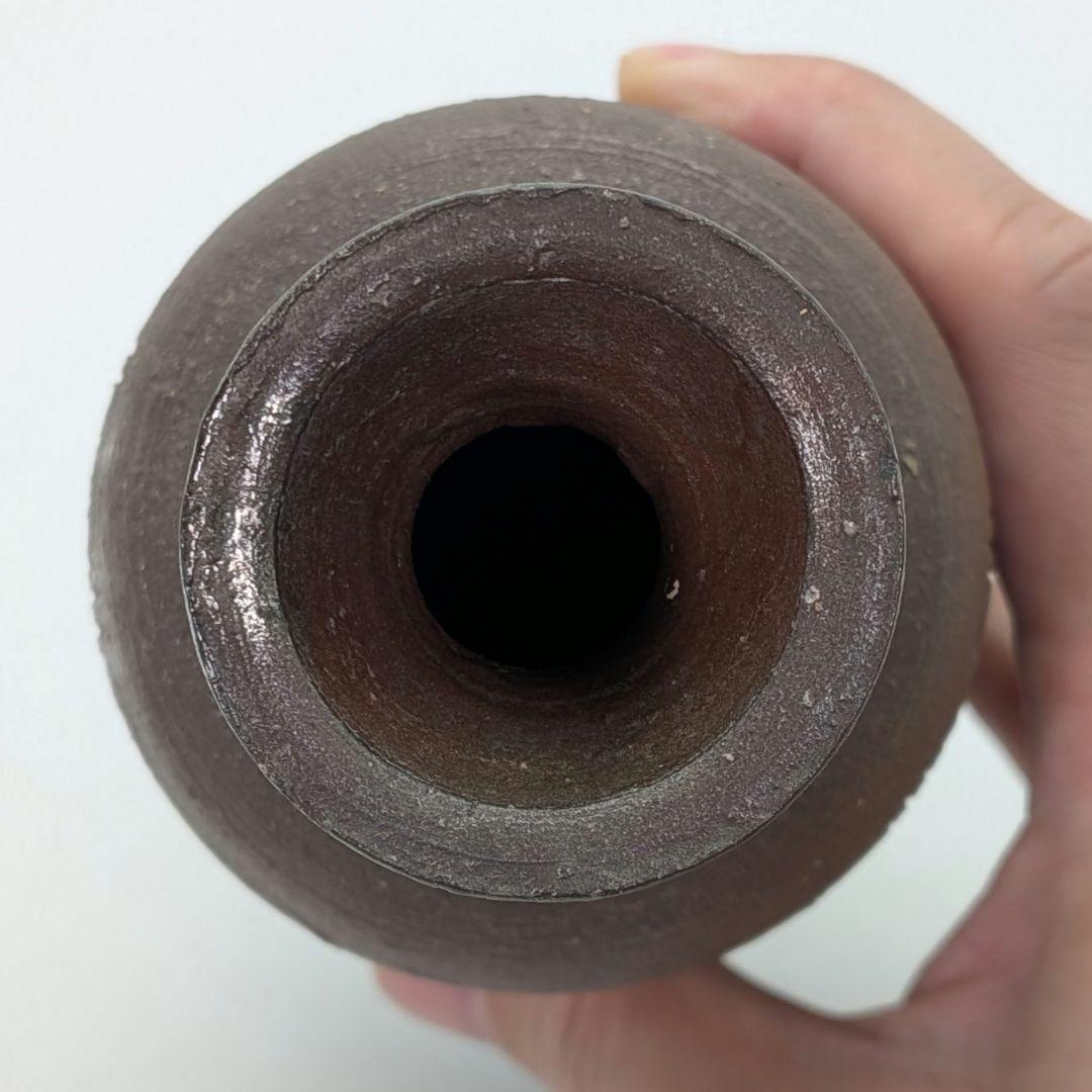 人間国宝 藤原雄 備前焼 徳利花入 合箱合布 花瓶 花器 フラワーベース 花生