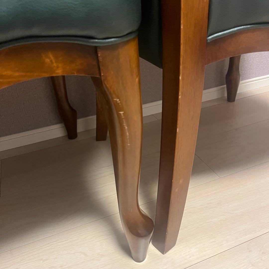 猫脚　ダイニングチェア　アンティーク　二脚セット