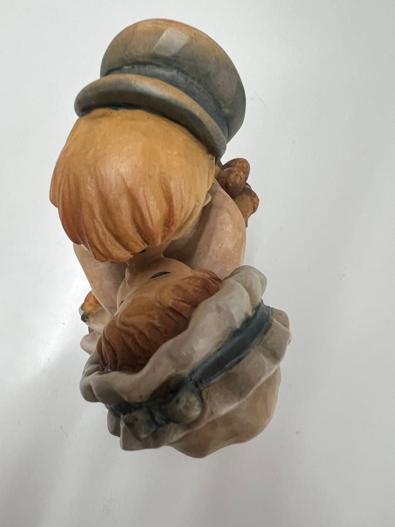 「First Kiss」 ANRI　フェランディス　木彫り人形　19cm