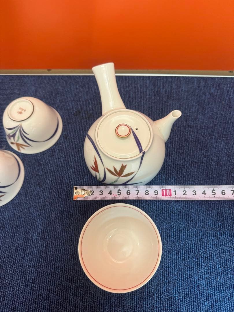 2035 香蘭社　茶器セット　急須1客　湯呑5客　未使用