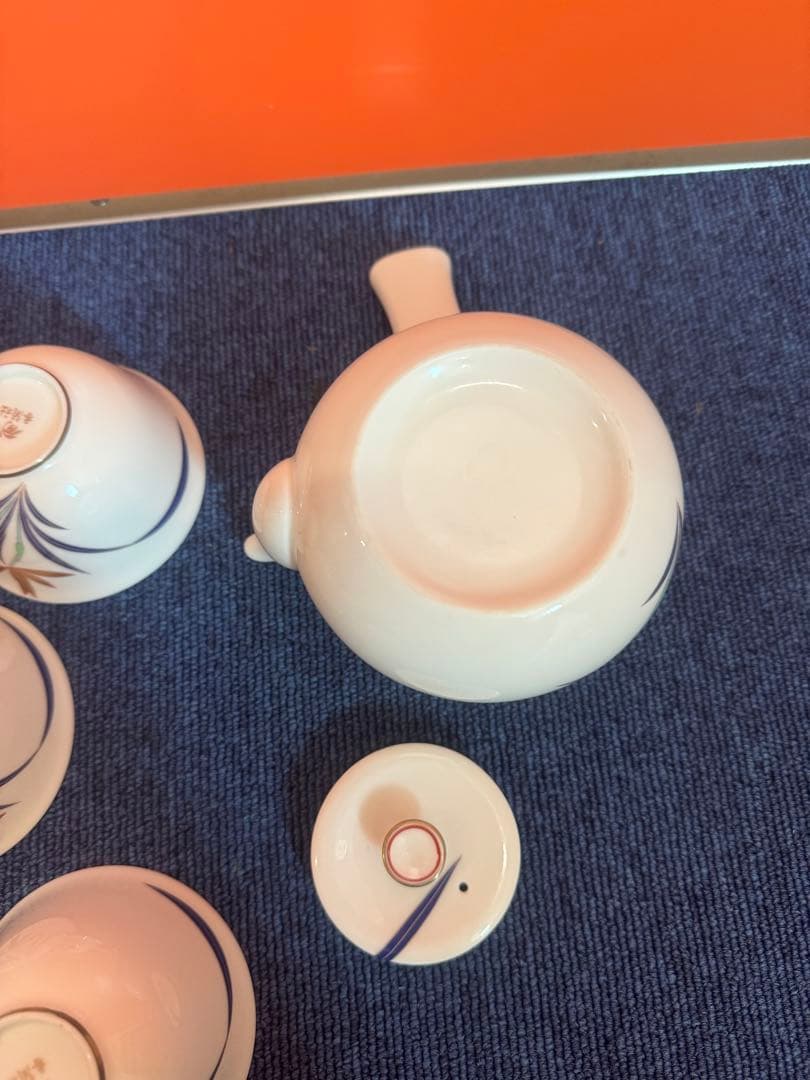 2035 香蘭社　茶器セット　急須1客　湯呑5客　未使用