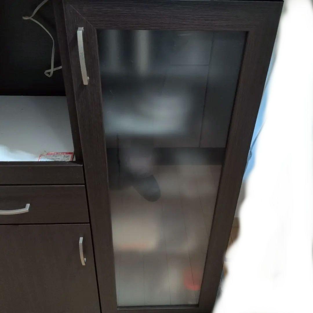 ニトリ レンジ台 食器棚 カップボード 木目調