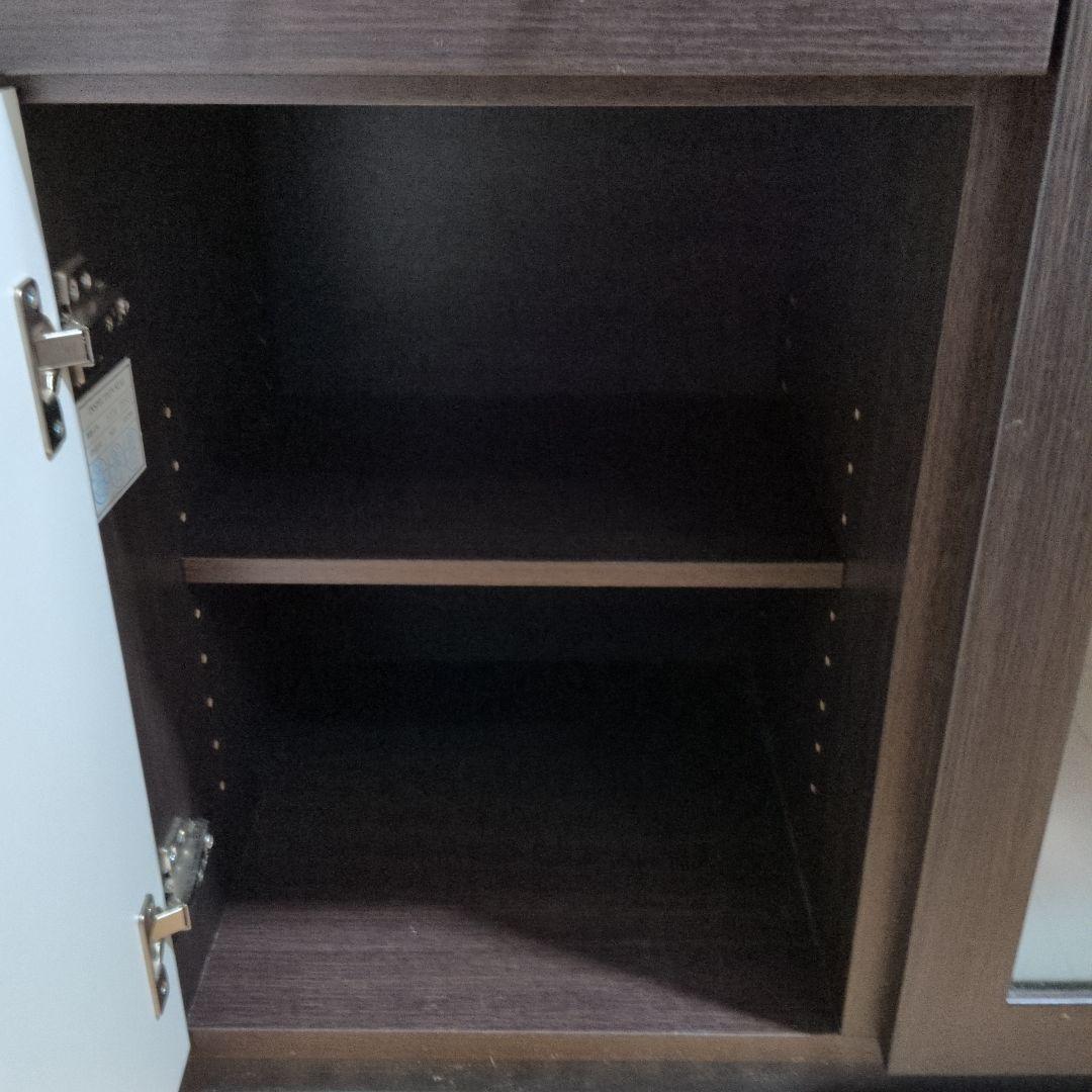 ニトリ レンジ台 食器棚 カップボード 木目調