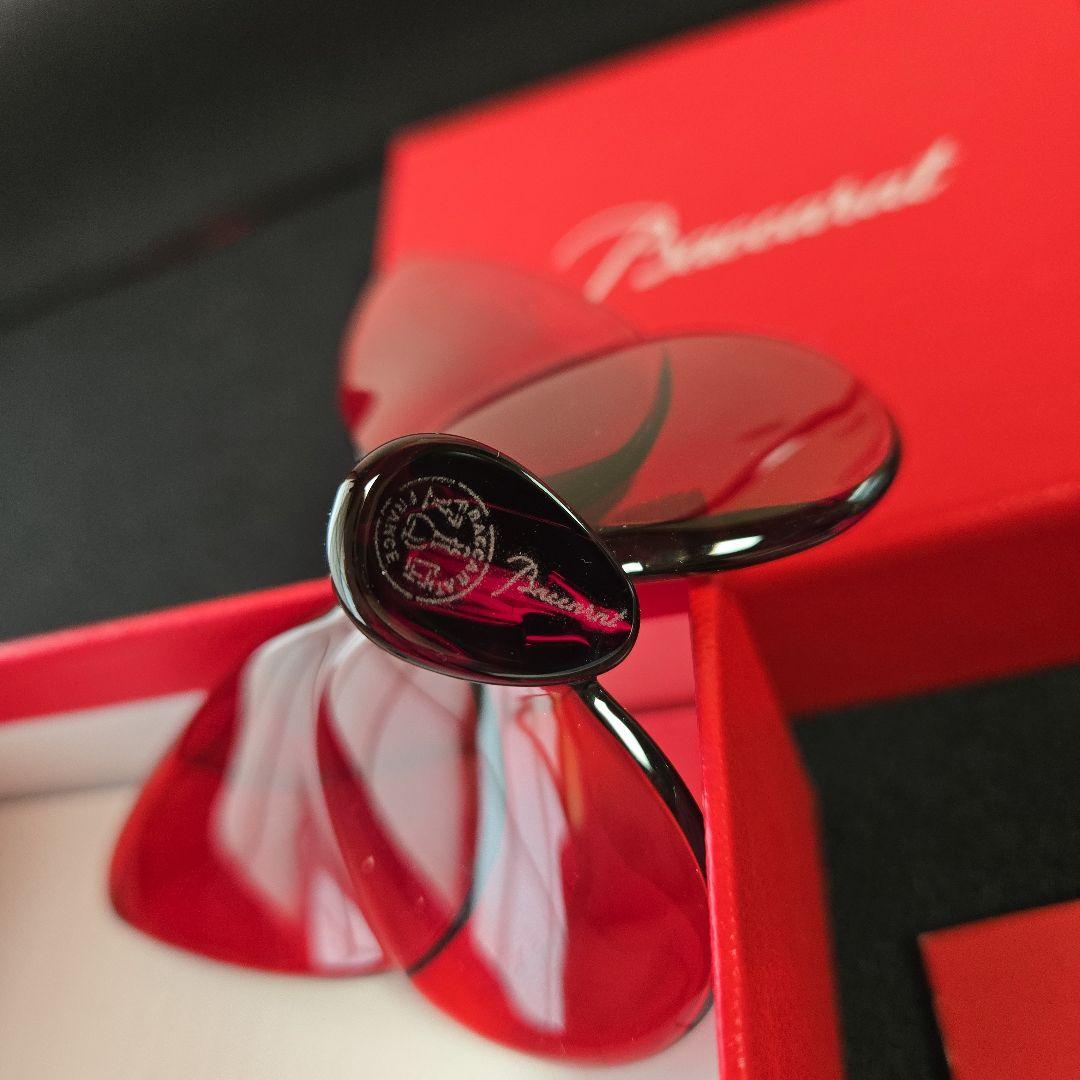【未使用極美品】バカラ　ラッキーバタフライ　レッド　赤　Baccarat　置物