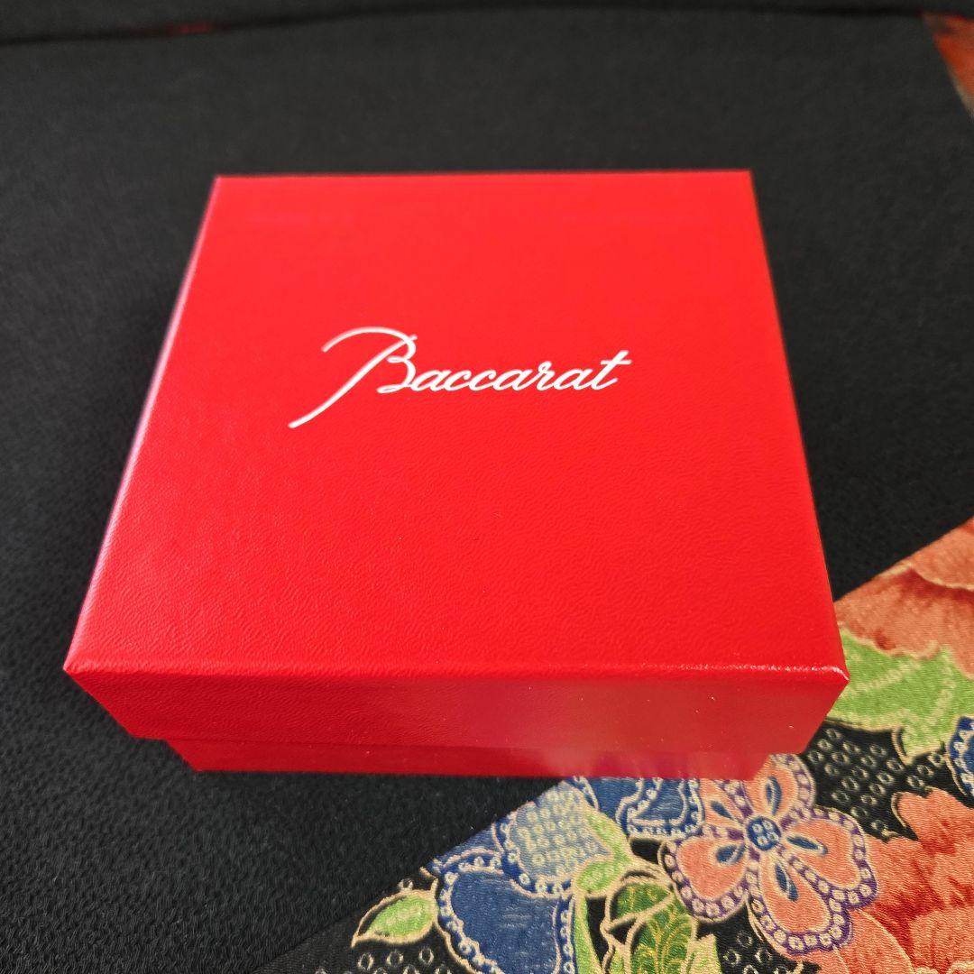 【未使用極美品】バカラ　ラッキーバタフライ　レッド　赤　Baccarat　置物