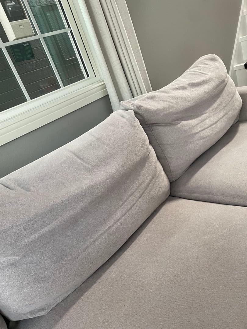 TAPIS タピス　カウチソファ　ファブリック　グレー　３人掛け　L字