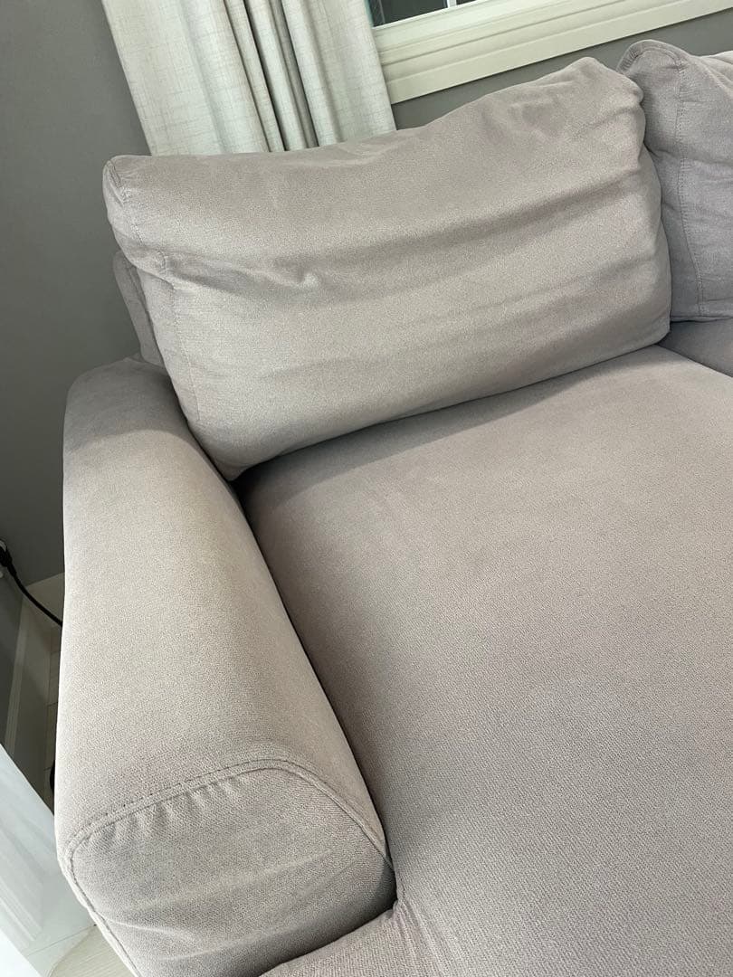 TAPIS タピス　カウチソファ　ファブリック　グレー　３人掛け　L字