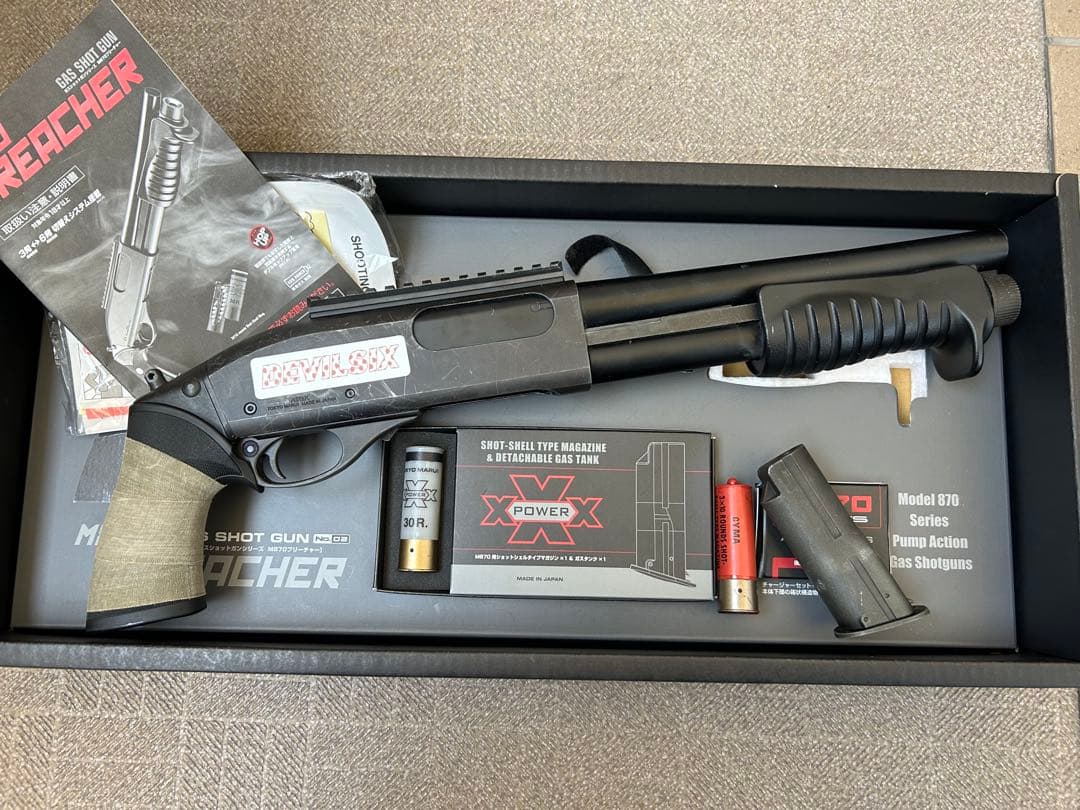 東京マルイ　M870ブリーチャー　ガスタンク微妙にガス漏れあり