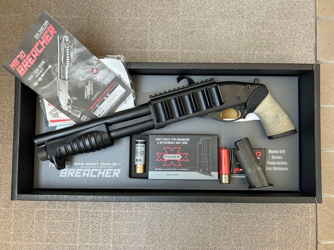 東京マルイ　M870ブリーチャー　ガスタンク微妙にガス漏れあり