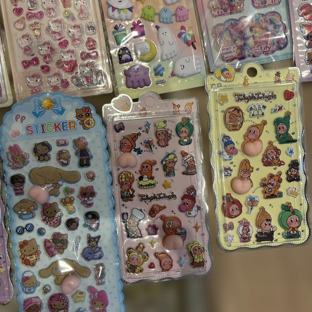 ボンボンドロップ　シール　韓国製　36枚