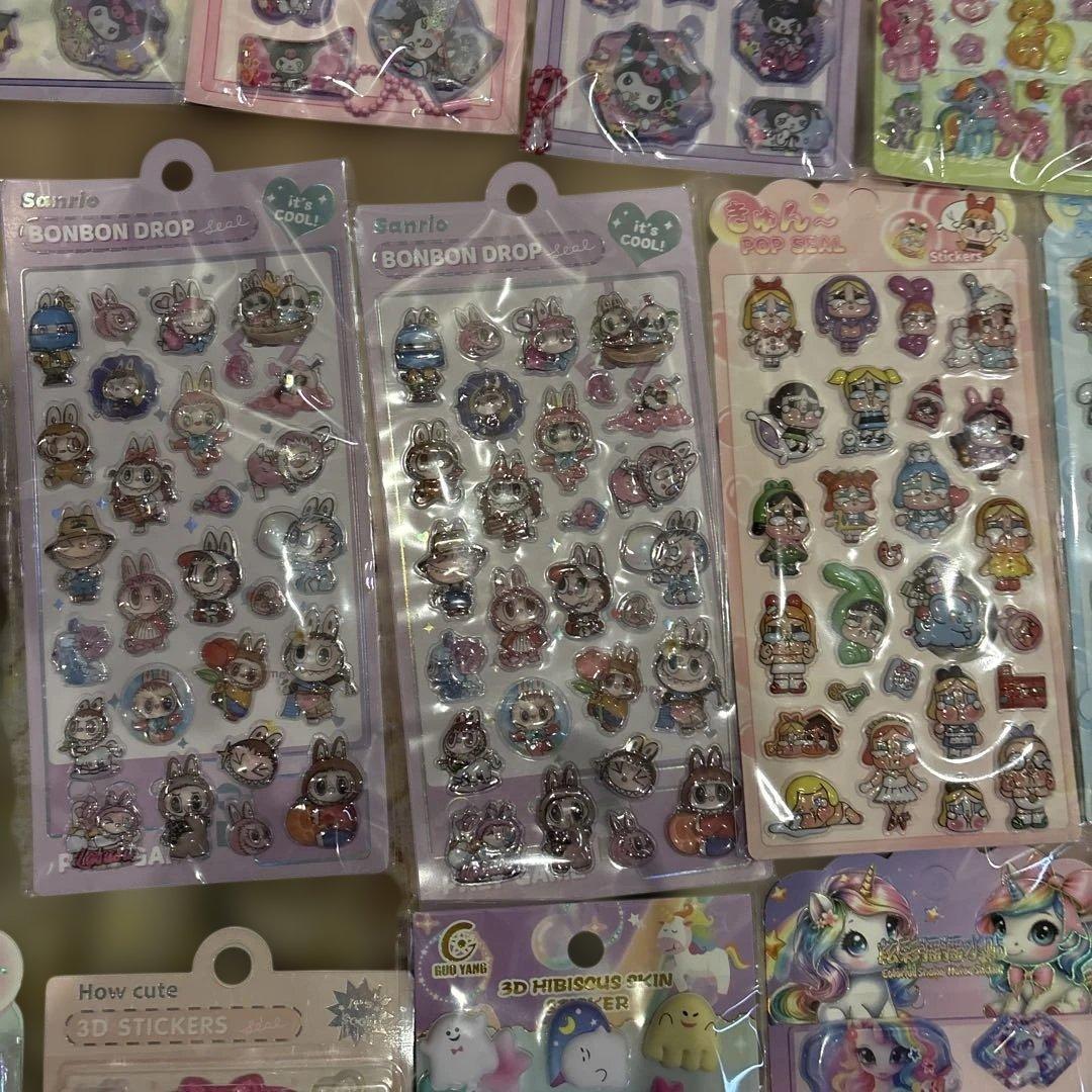 ボンボンドロップ　シール　韓国製　36枚
