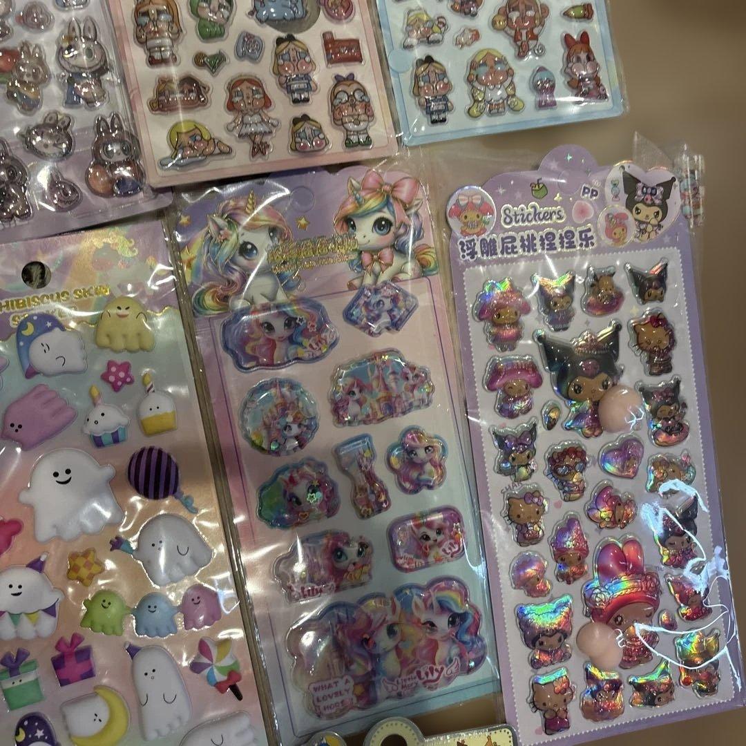 ボンボンドロップ　シール　韓国製　36枚