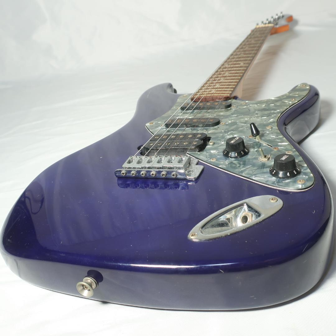 Aria ProⅡ Fl-series エレキギター ネイビー コイルタップ搭載