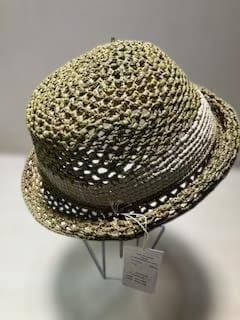 サンアルシデ　MARSEILLE HAT ラフィアオリーブ色のハット