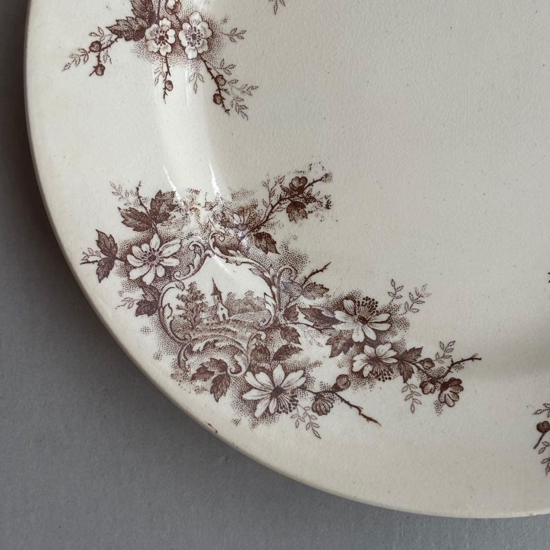 フランスアンティーク ショワジールロワ POMPADOUR ディナープレートB