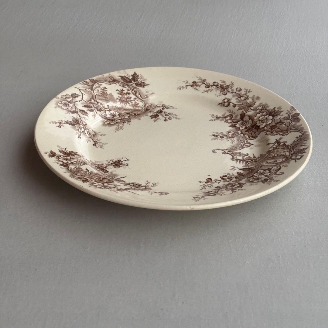 フランスアンティーク ショワジールロワ POMPADOUR ディナープレートB