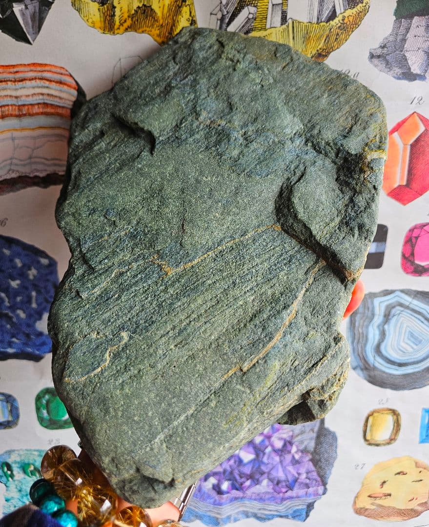 約3㎏以上あり‼️高波動‼️出雲の青石 原石