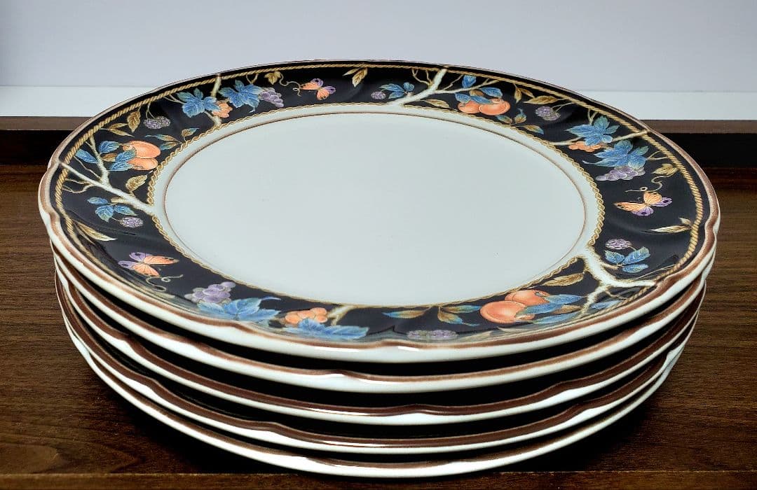 S23 ノリタケ　ストーンウェア　WIND CROFT　フルーツ　メインプレート