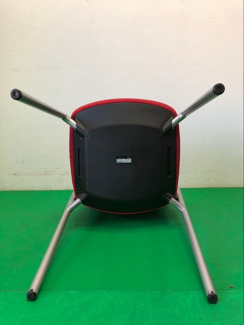 ☆引き取り限定販売☆okamura 椅子 8脚セット 赤