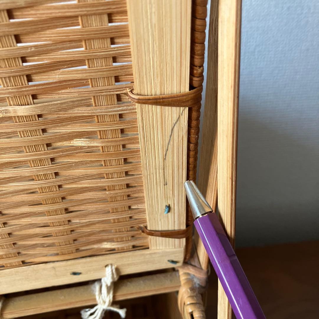 竹篭バスケット　ピクニックバスケット