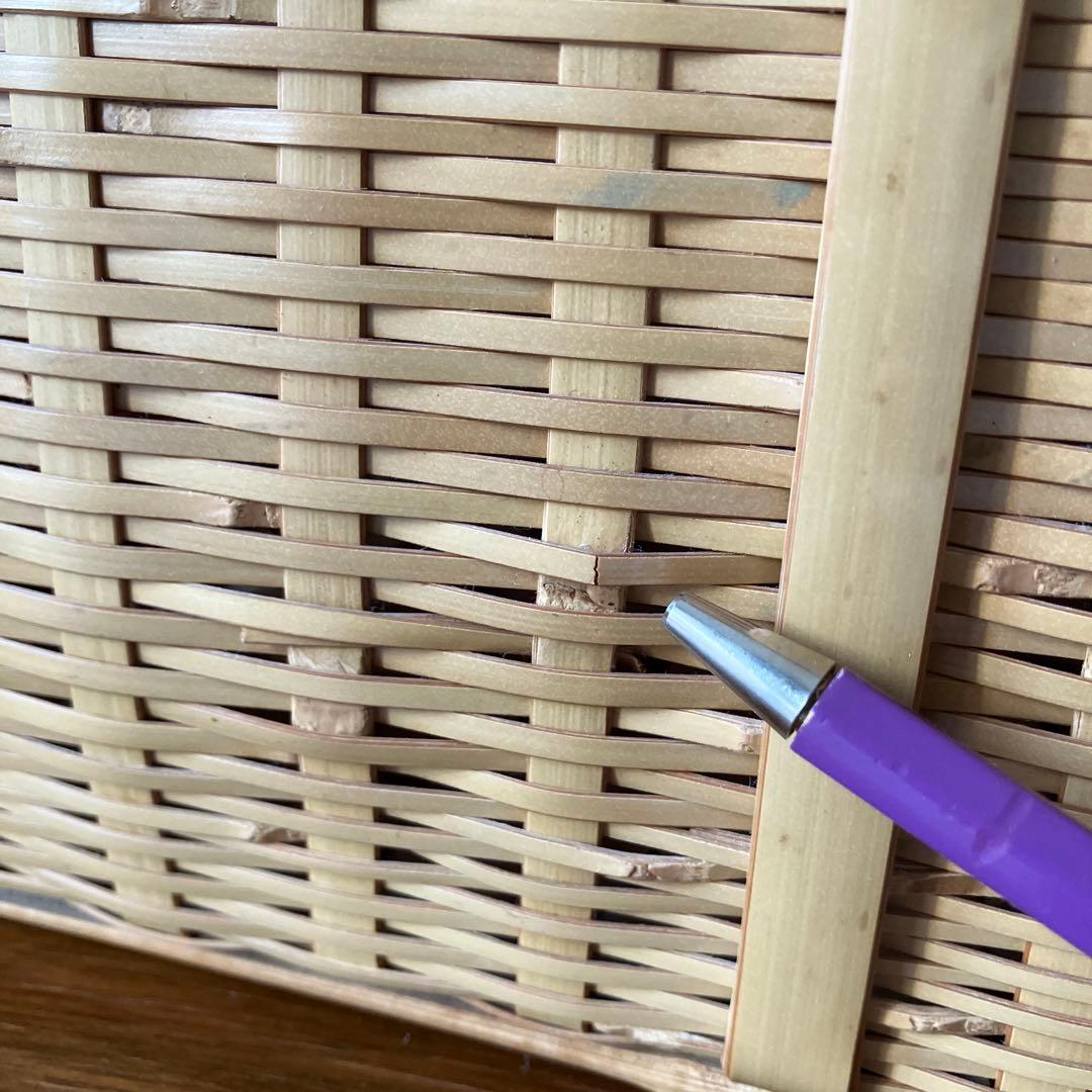 竹篭バスケット　ピクニックバスケット