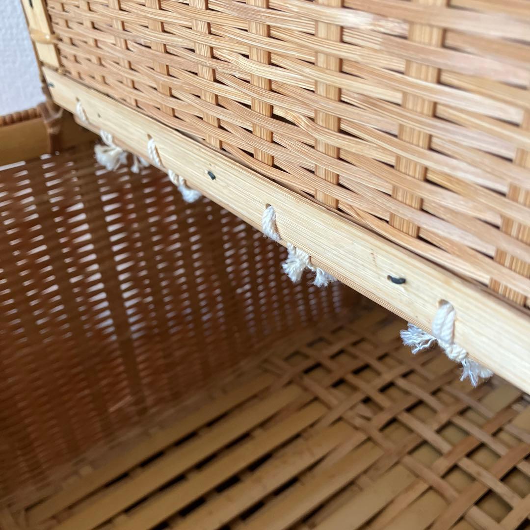 竹篭バスケット　ピクニックバスケット