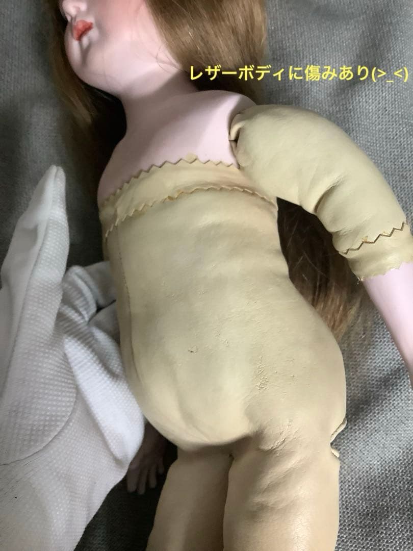 少し難あり！83年製 三輪ドール 約42cm レザーボディ