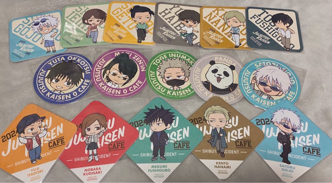 呪術廻戦 呪術廻戦カフェ2024 アクリルスタンド コースター コンプセット