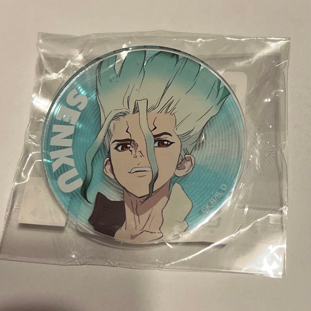 Dr.STONE レコード風アクリルバッジ 石神千空