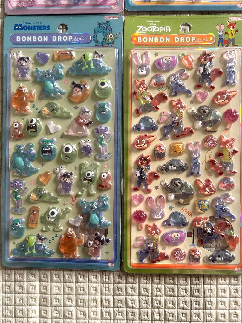 ボンボンドロップシール　　ディズニー　8種　セット