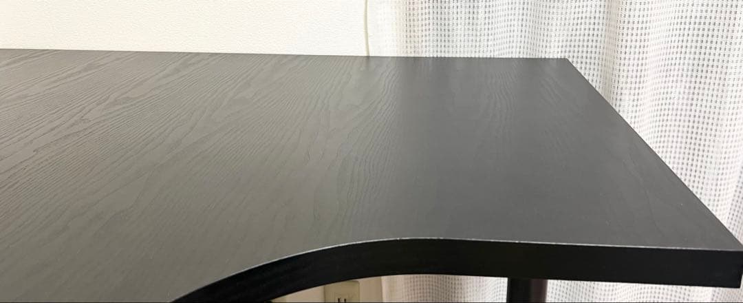 【たのめる便】ニトリ NITORI リッケン２140R ブラック 黒 L型デスク